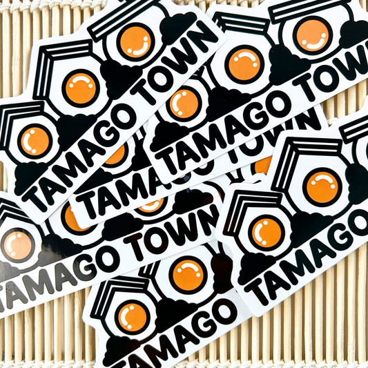 Tamago Town Logo Sticker