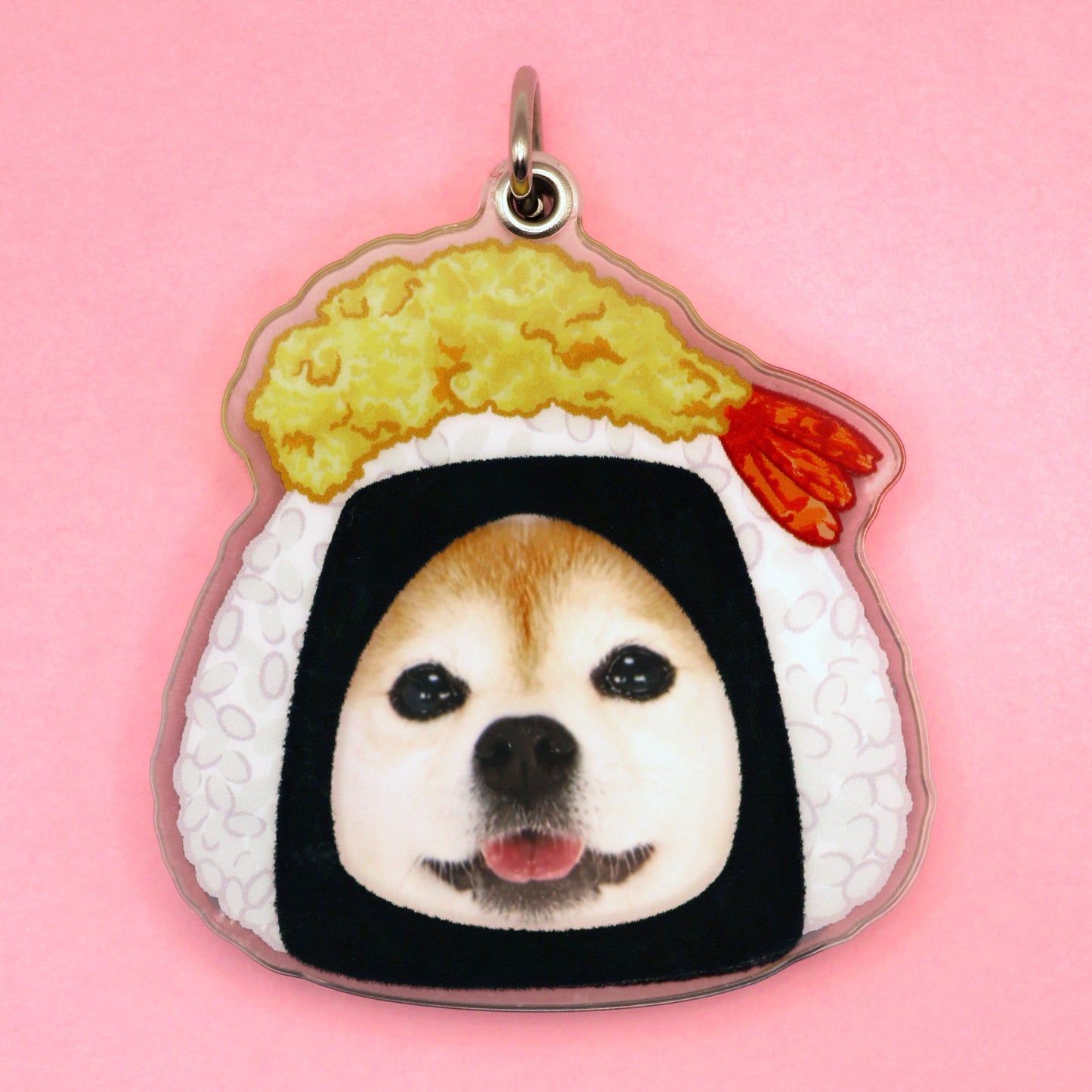 Ebi Tempura Onigiri (Frame) Keychain
