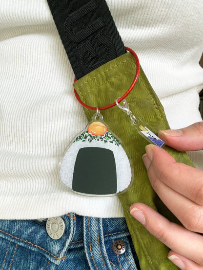 Egg Yolk Onigiri Keychain