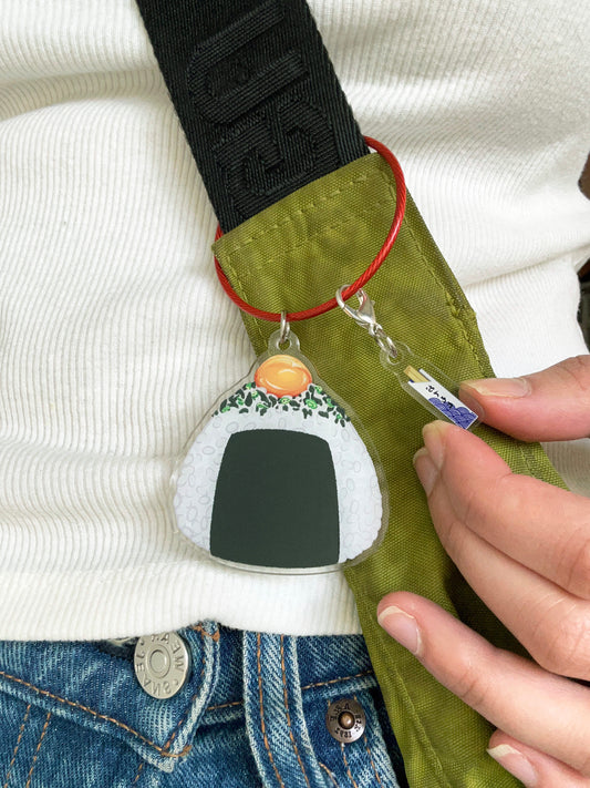 Egg Yolk Onigiri Keychain