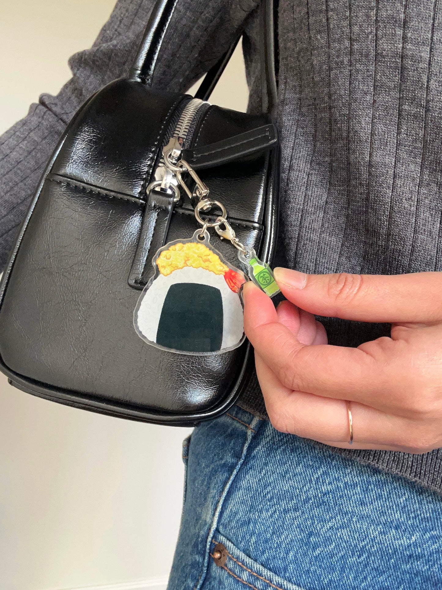 Ebi Tempura Onigiri Keychain