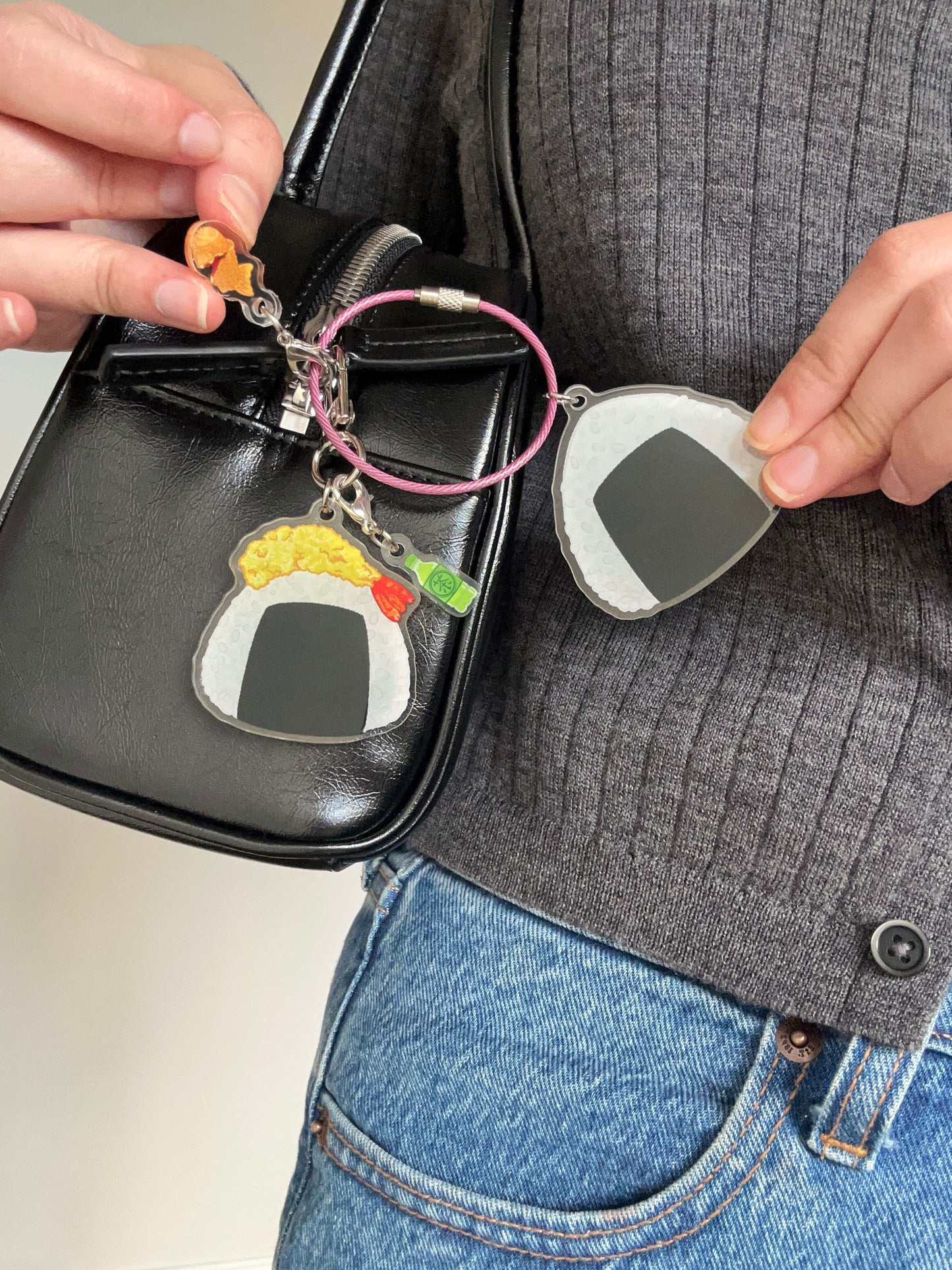 Ikura Onigiri Keychain