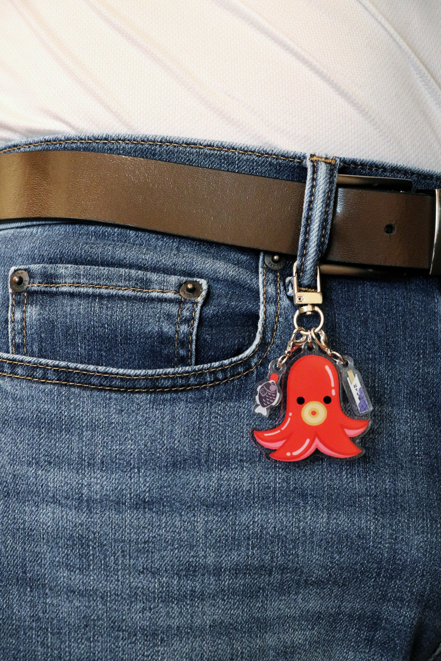 Tako Sausage Keychain